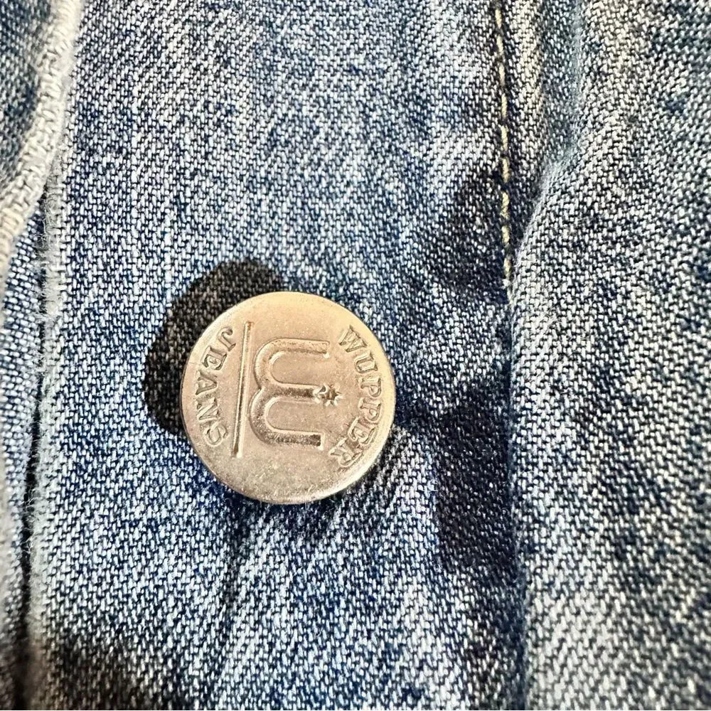 Wupper Jeans 100% Cotton Denim Jacket Size 2 ~Small